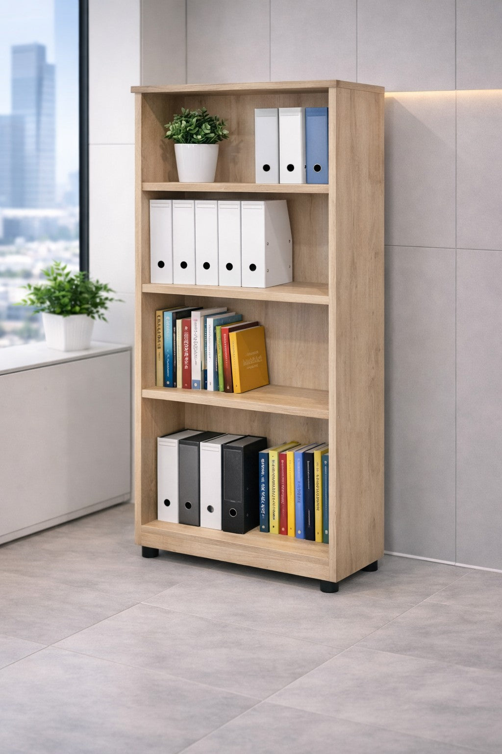 Armoire ouverte haute de bureau professionnelle - Gamme Effect et Budget