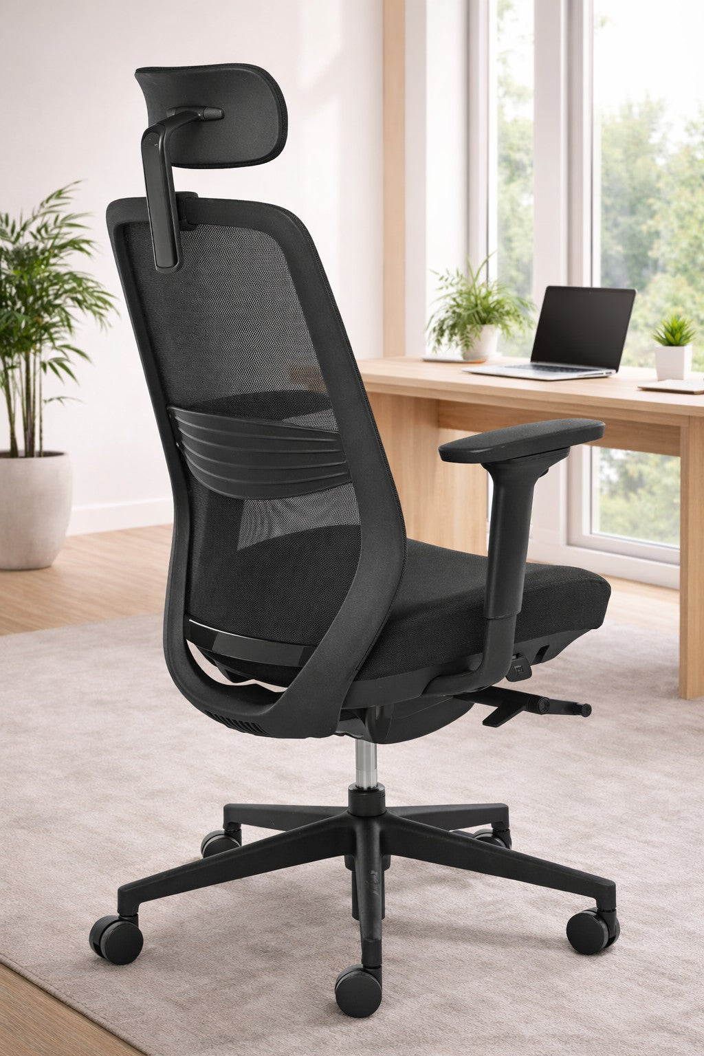 Fauteuil de bureau ergonomique Buzy – Têtière réglable 2D