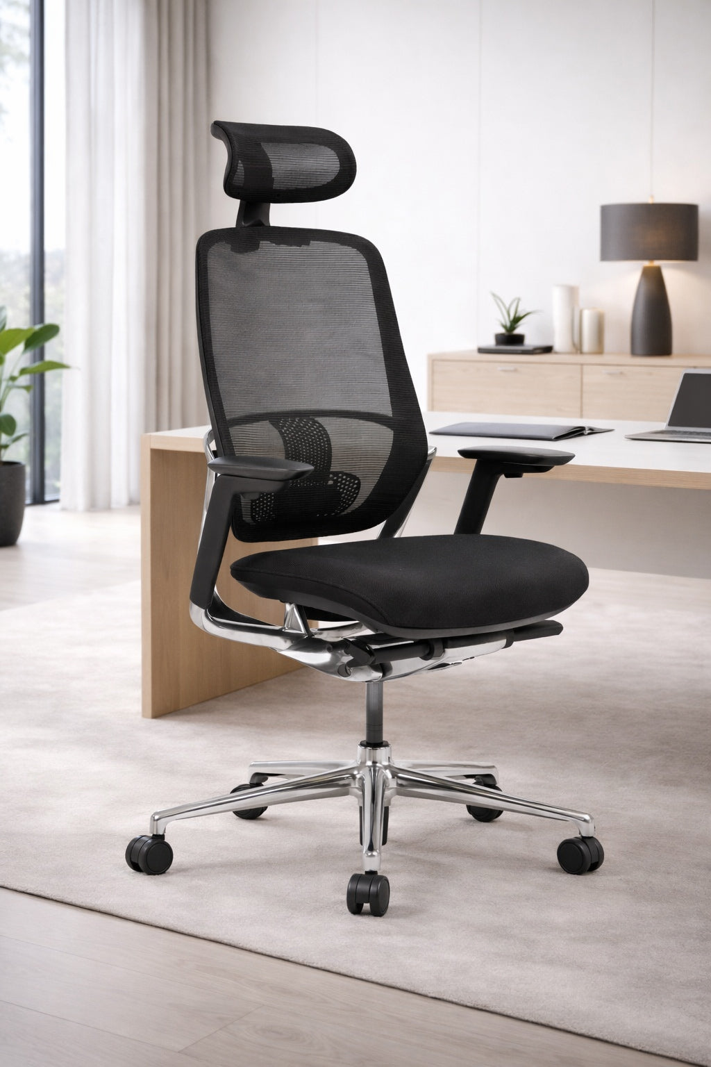Fauteuil de bureau ergonomique Yuki - Avec têtière