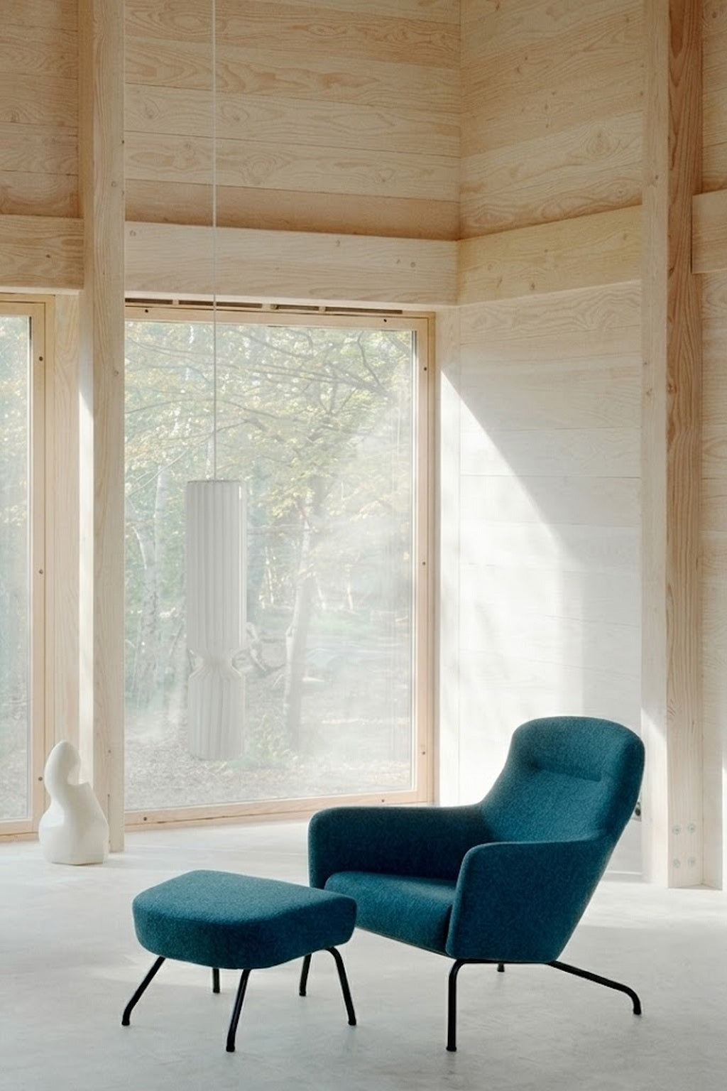 Fauteuil lounge Fjord bas dossier - Design Busk+Hertzog