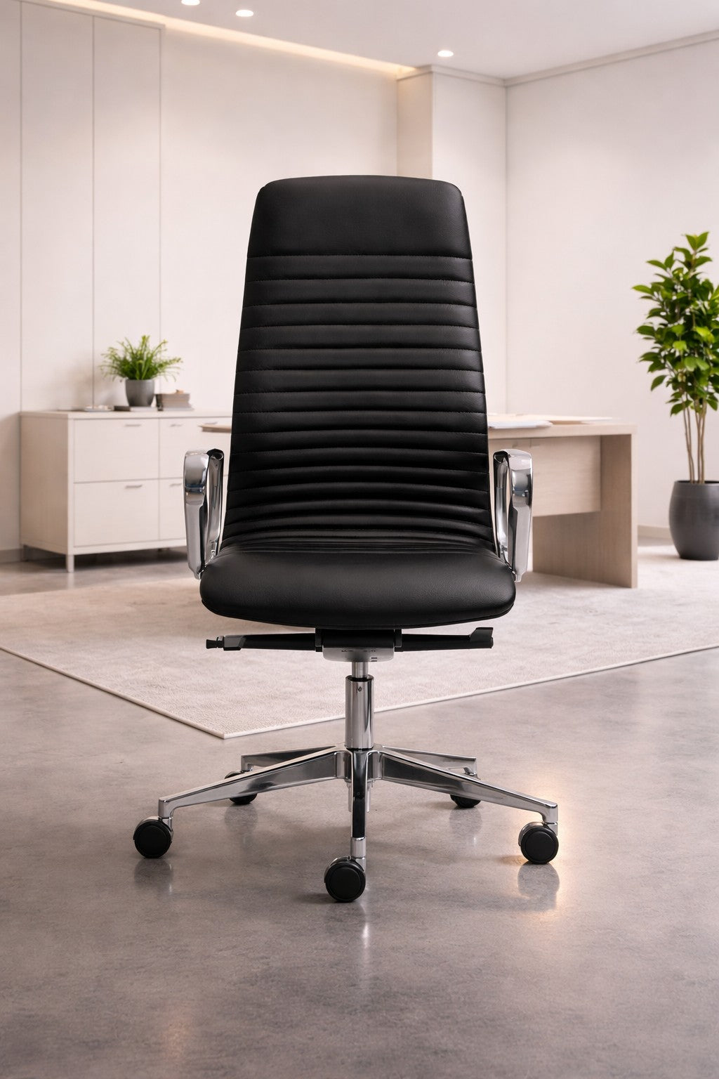 Fauteuil de Direction Simili-Cuir Union – Design Italien Exécutif