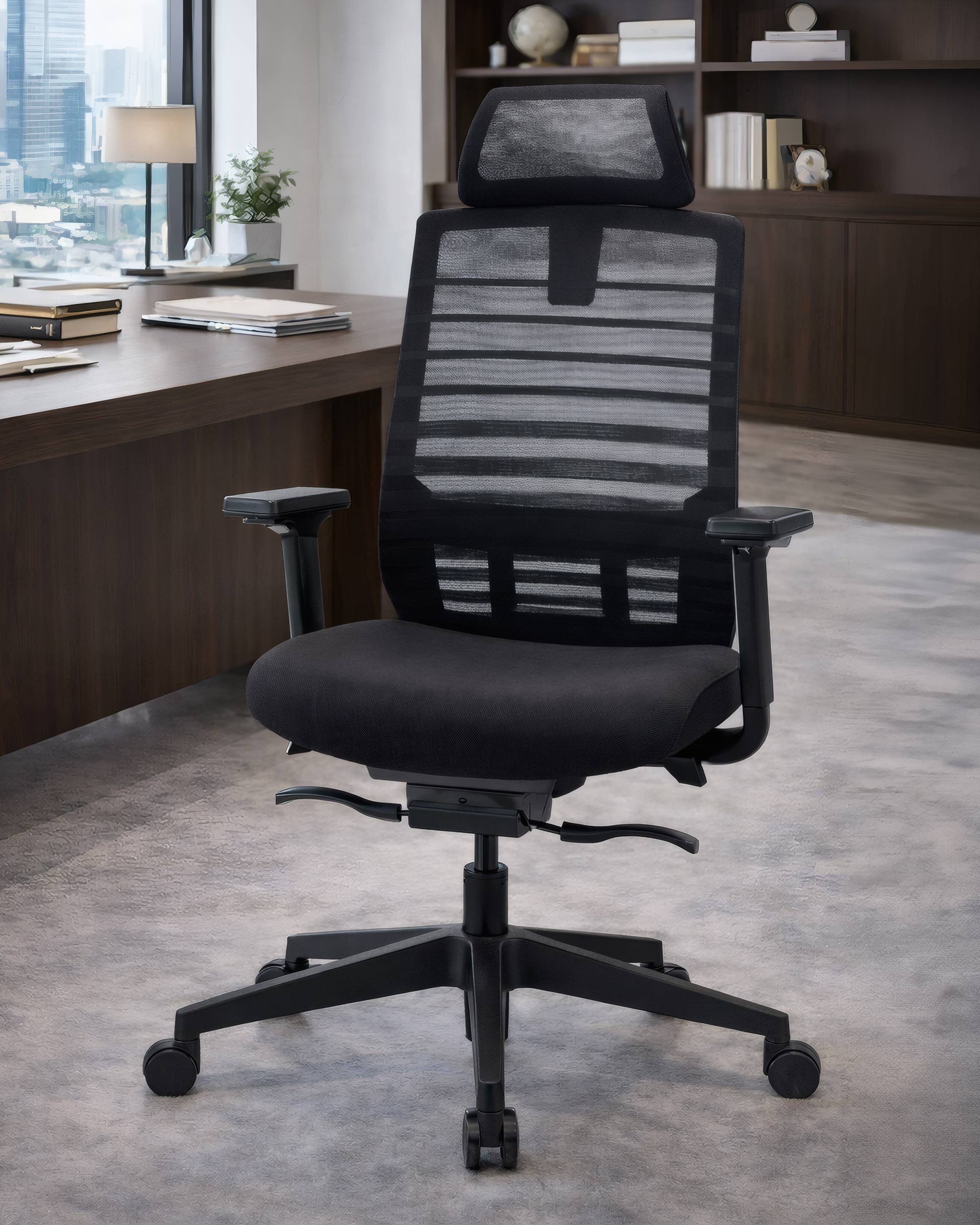 Fauteuil de bureau ergonomique Carina - Mécanisme synchrone