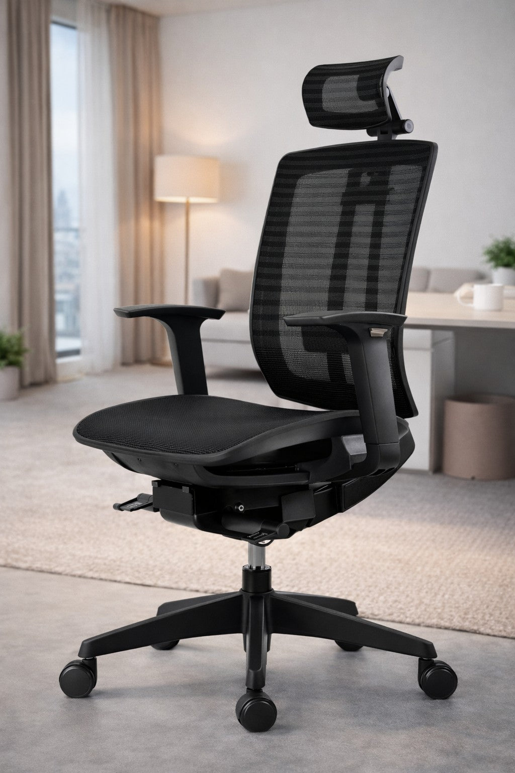 Fauteuil de bureau ergonomique Sagitta : Mécanisme Synchrone Donati Haute Performance