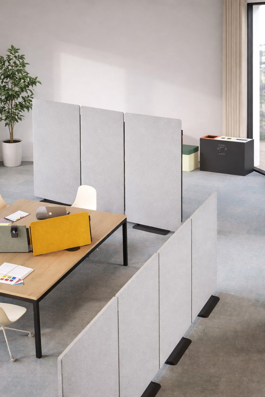 Panneau acoustique Silenza H160 cm avec Zip – Cloison phonique professionnelle