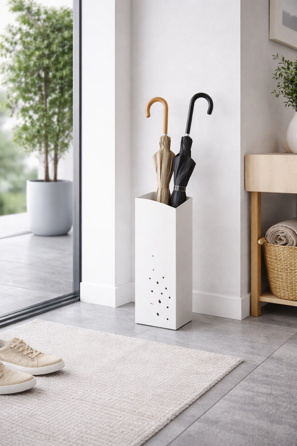 Porte-parapluies design ONDA – Grande capacité avec séchage aéré