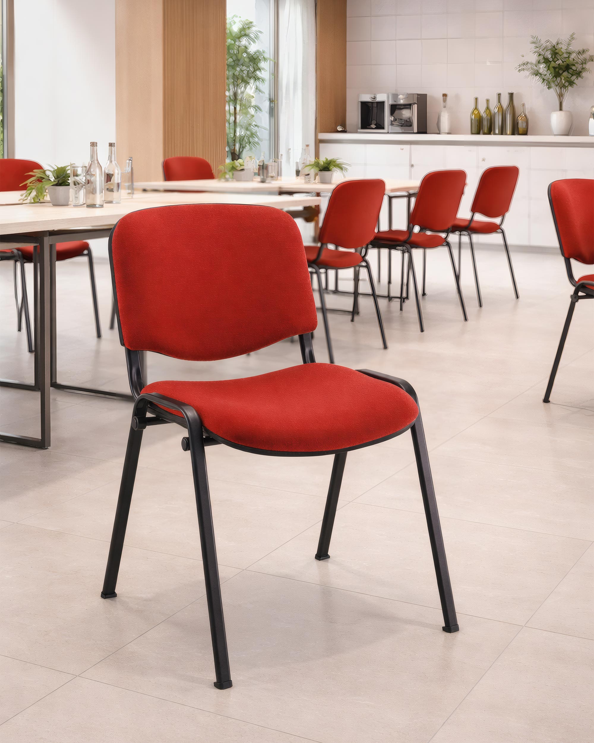 Chaise de Collectivité Leonis Empilable - Dossier Tissu