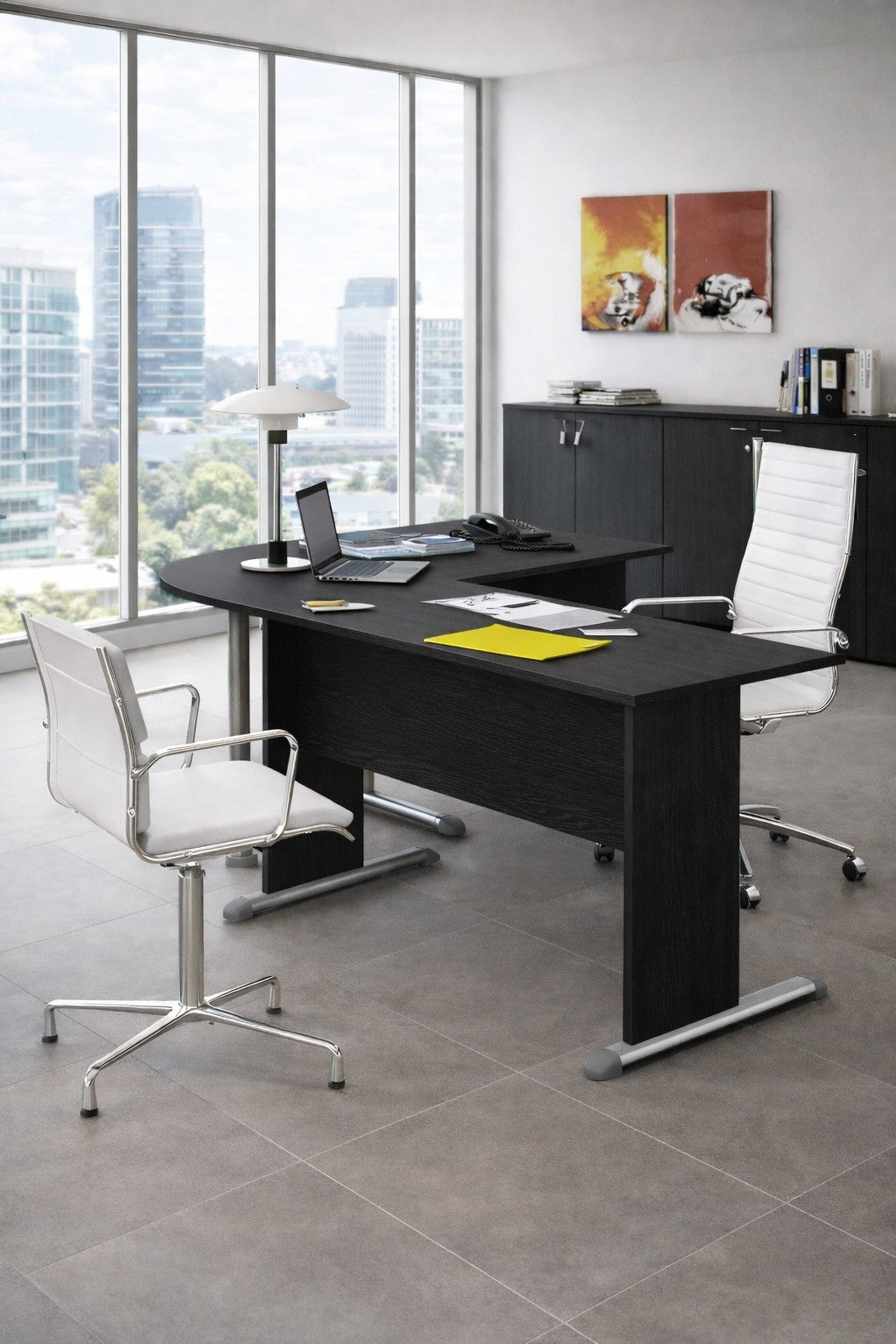 Solution de bureau Budget Modulable Pieds L - Bureaux et Angle