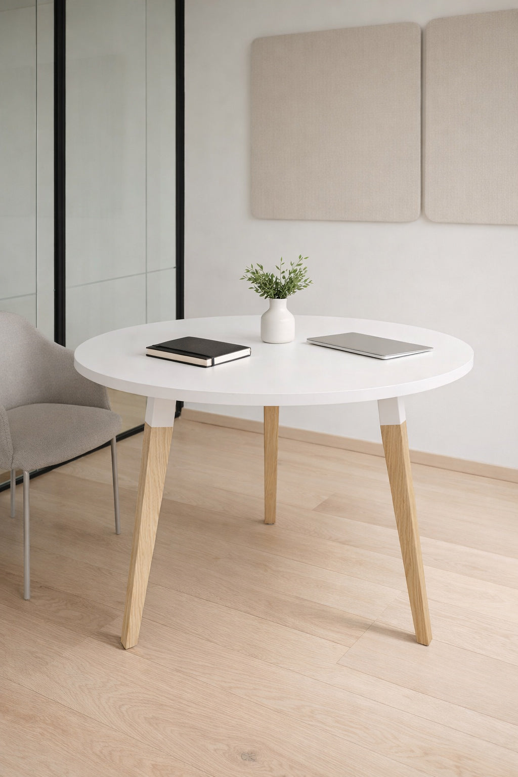 Table de réunion ronde professionnelle Oslo – 2 à 6 personnes