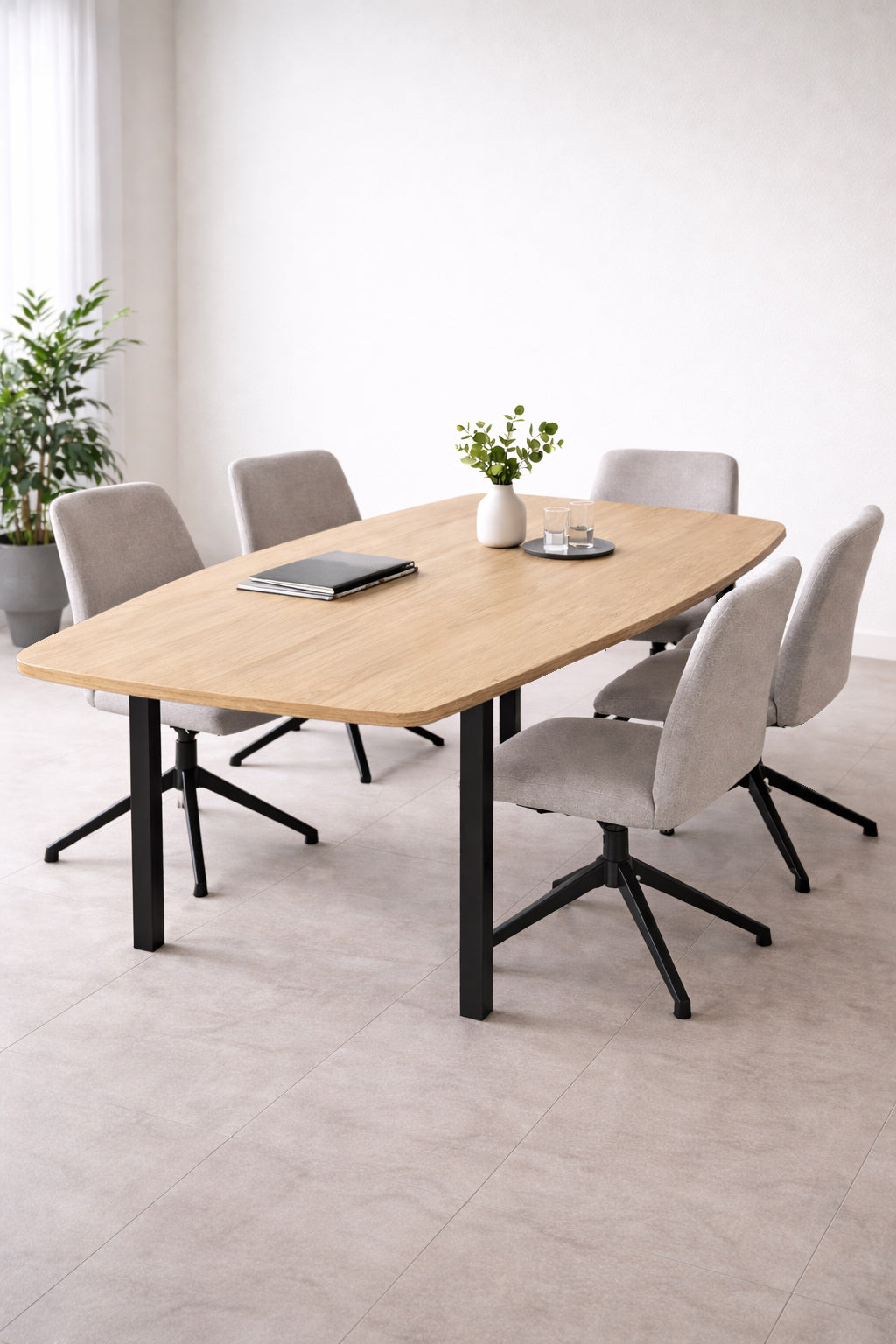 Table de réunion tonneau 6 personnes - Gamme professionnelle Astral