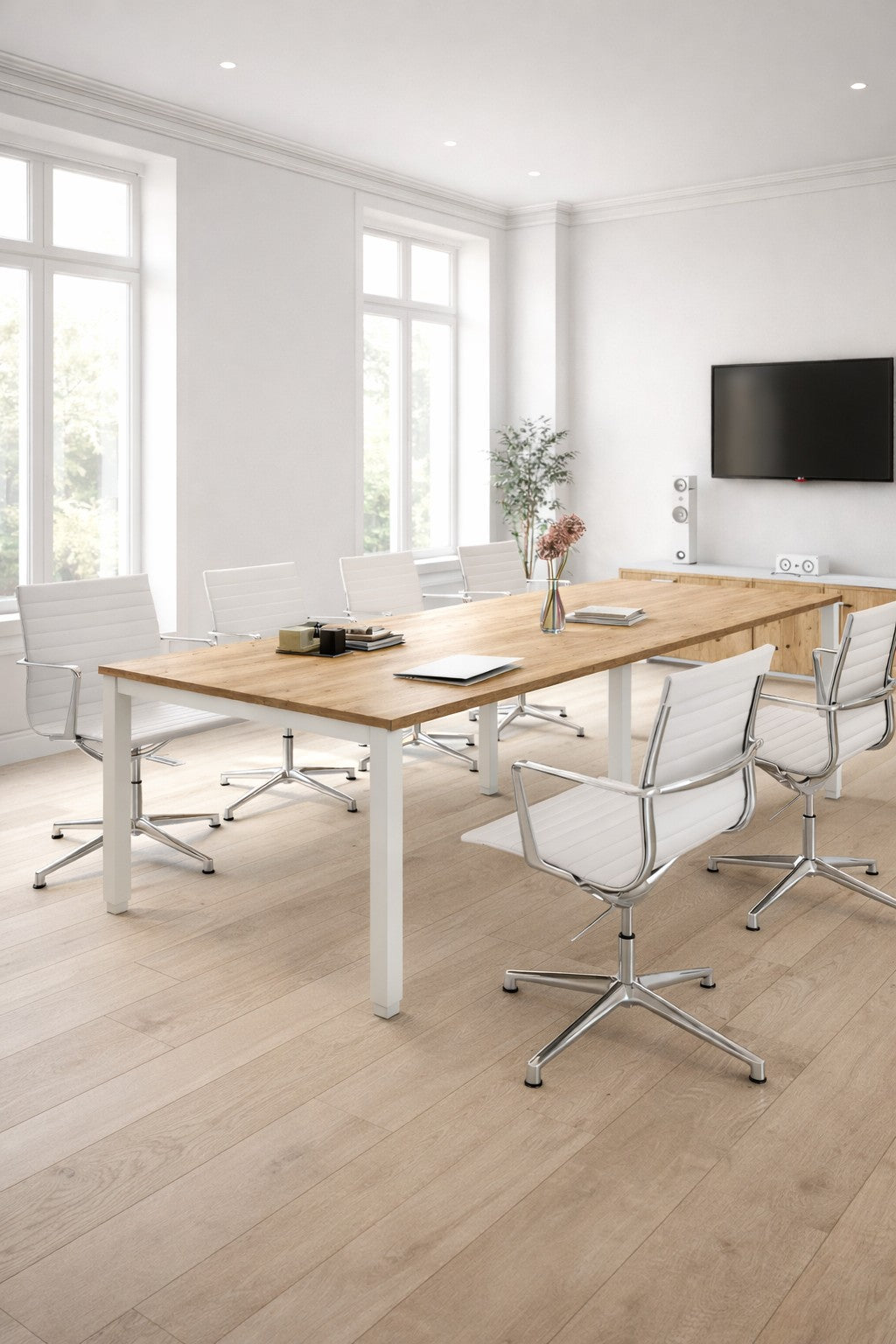 Table de réunion 6 à 14 personnes - Gamme professionnelle Tempo