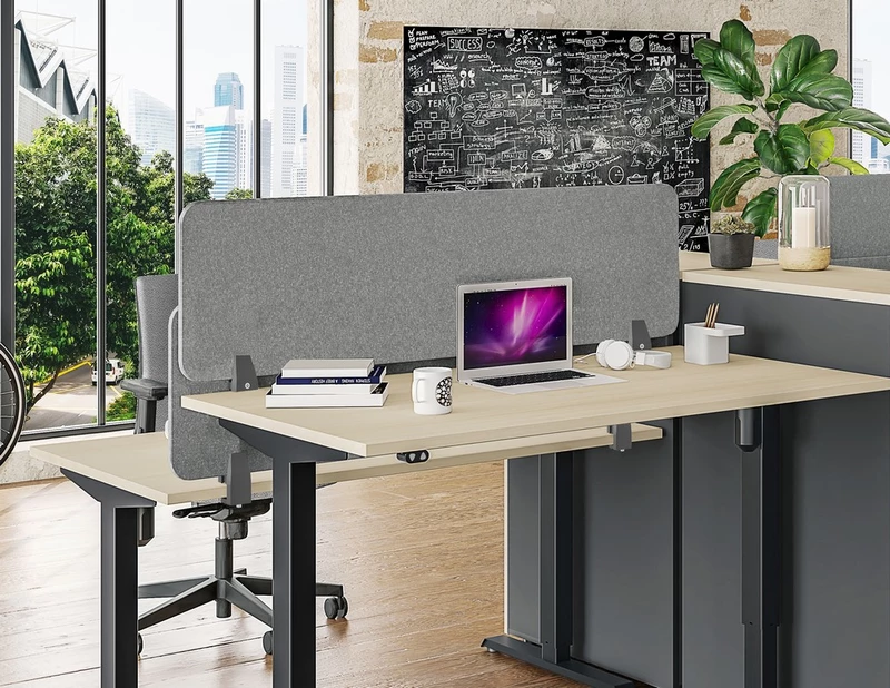 Panneau acoustique frontal pour bureau individuel