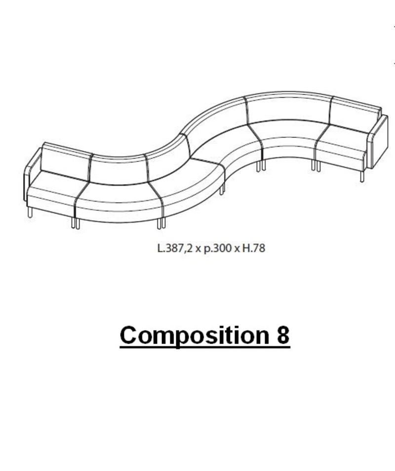 Canapé modulable Sinuo