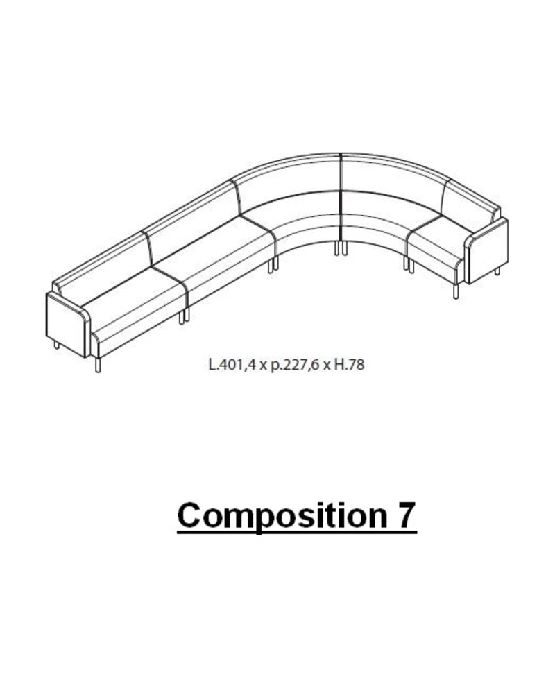 Canapé modulable Sinuo