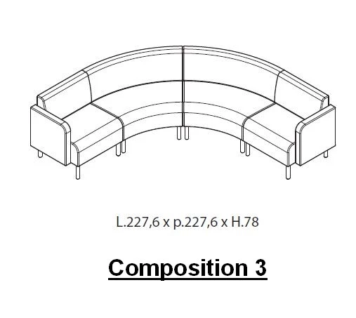 Canapé modulable Sinuo