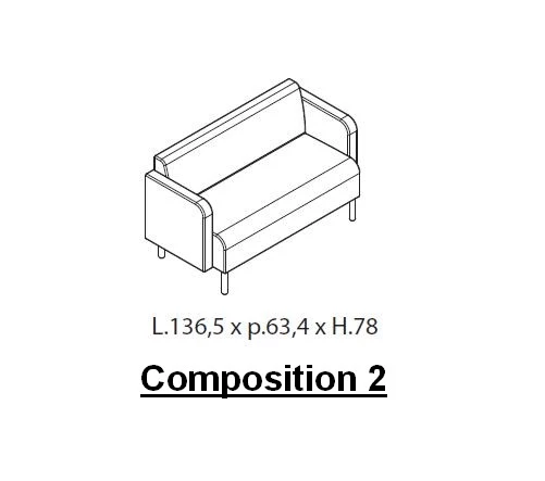 Canapé modulable Sinuo