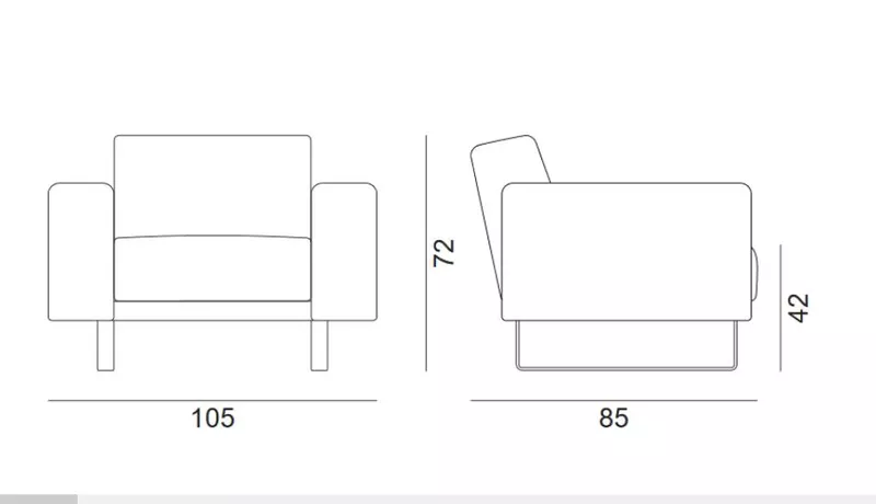 Fauteuil d'accueil AVANA