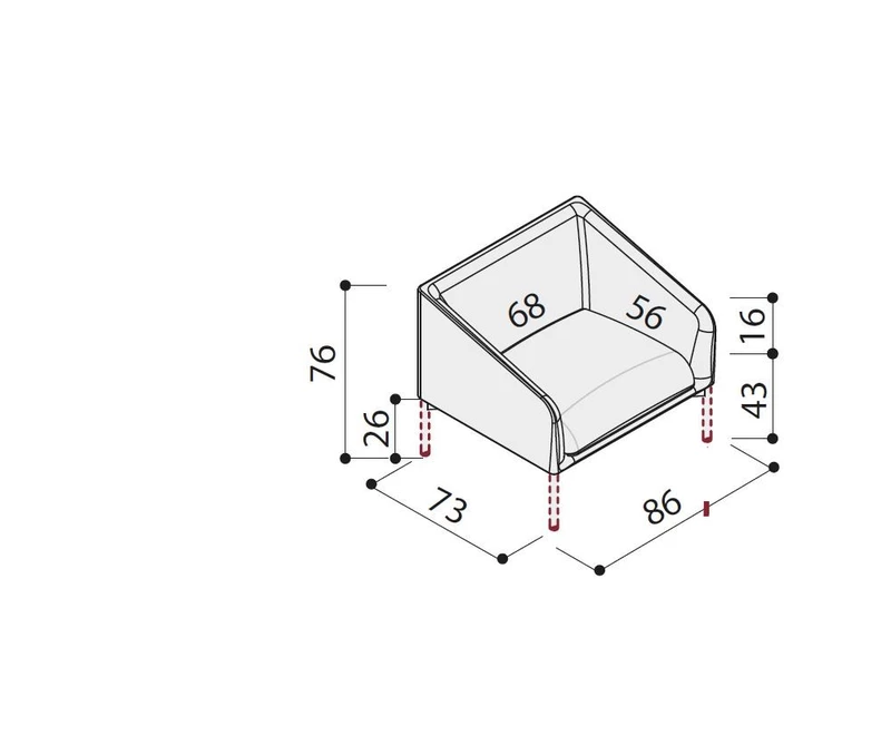 Fauteuil d'accueil SET