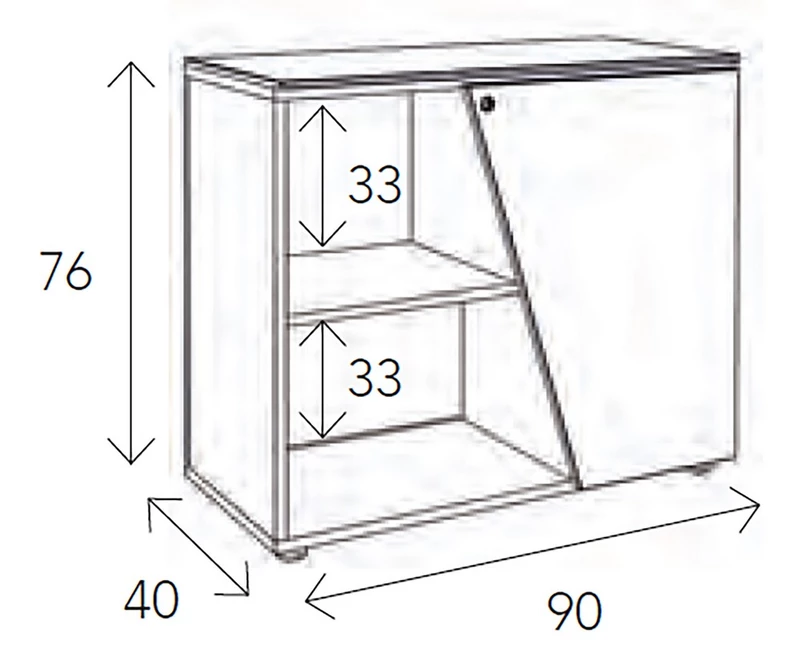 Armoire basse Pyramide