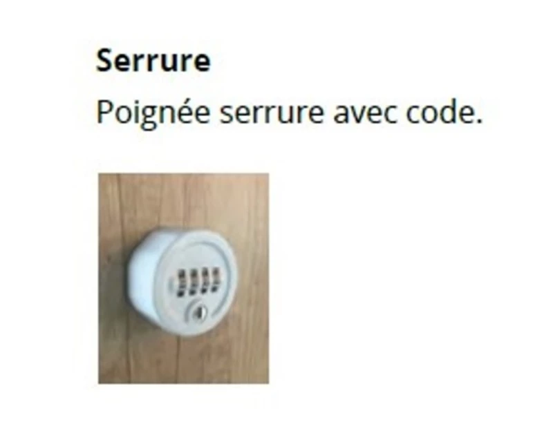 Casiers Individuels bois avec serrure à code