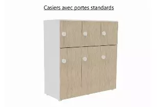 Vestiaires individuels bois 