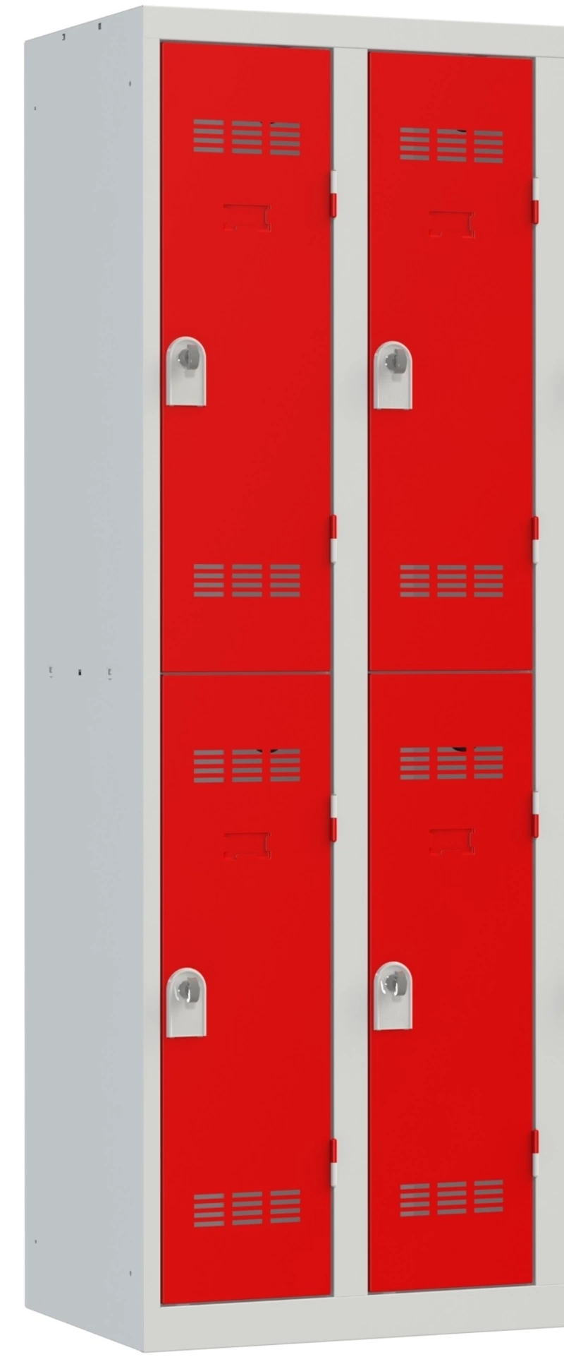 Vestiaire monobloc multicases 2 colonnes+2 cases superposées