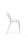 Lot de 2 chaises Libra Blanc 4 Pieds Chrome