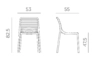 Lot de 6 chaises Doga Bistrot