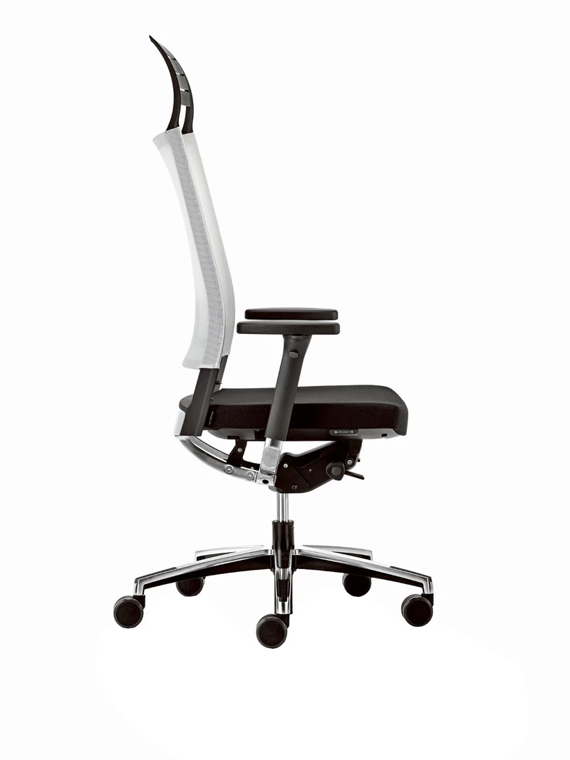 Fauteuil de direction ergonomique Xtra Chrome avec tétière