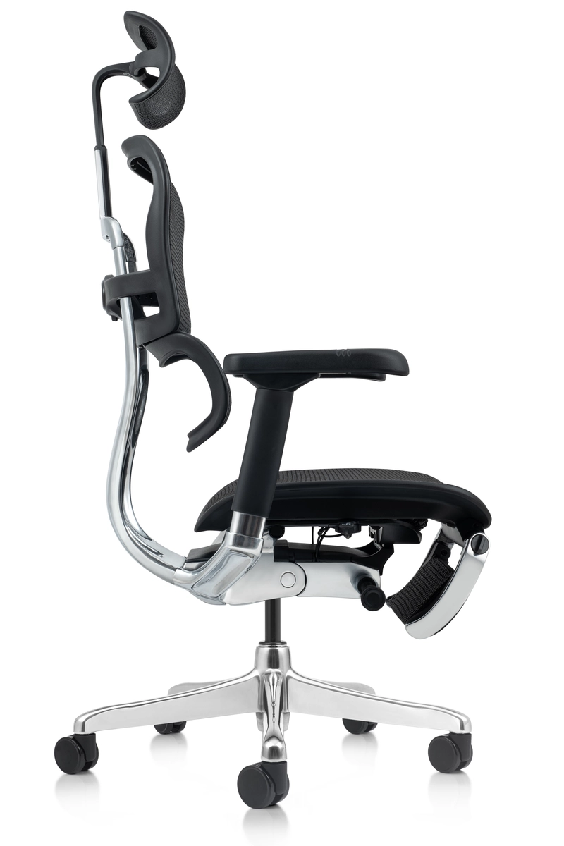 Fauteuil ergonomique Tech 2 Luxe avec repose-jambes