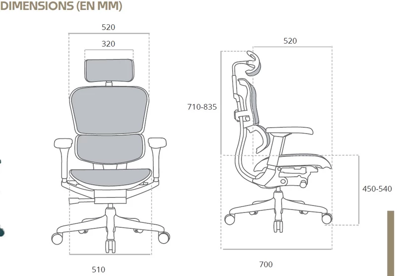 Fauteuil Tech 2 Cuir