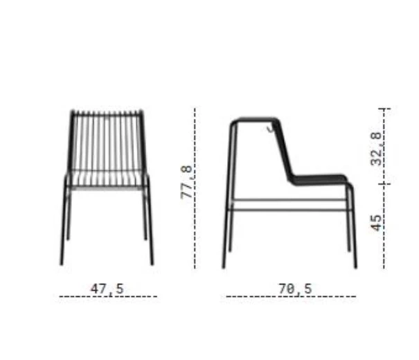 Lot de 2 sièges/tabourets d'extérieur SELLO