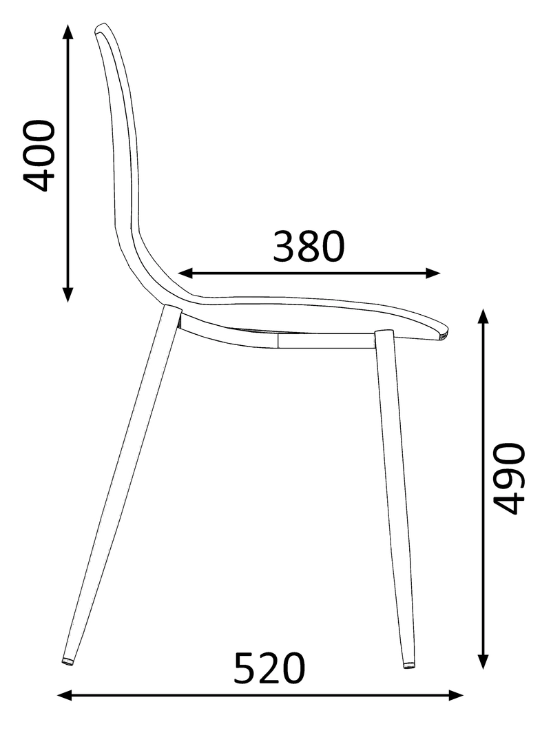 Lot de 2 chaises visiteur Maestro