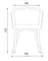 Lot de 2 fauteuils de réunion Pila