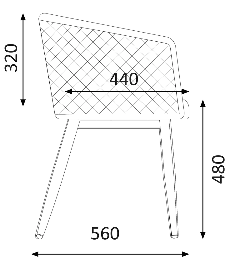 Lot de 2 fauteuils de réunion Pila