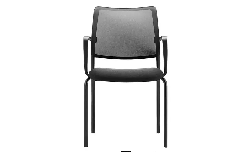 Lot de 4 fauteuils visiteur/réunion sans ou avec roulettes TM