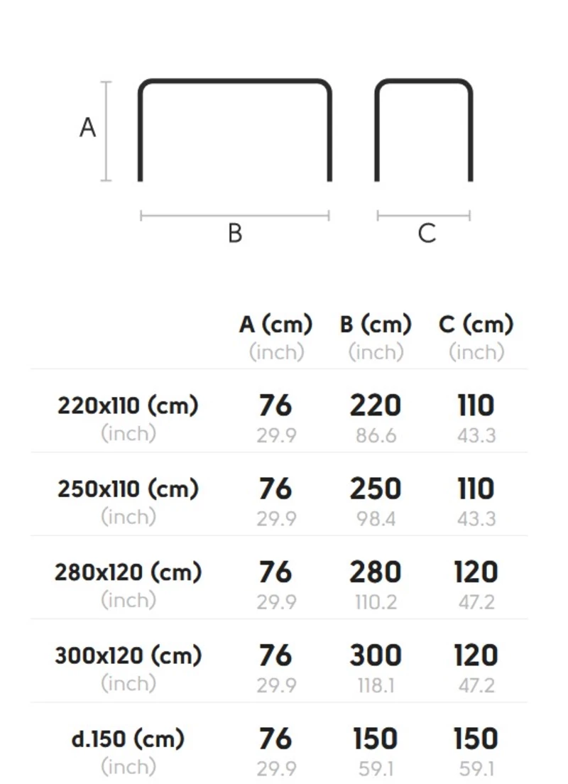 Table de réunion Foil