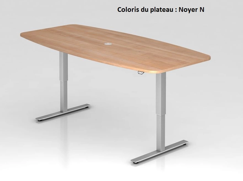 Table de réunion réglable en hauteur 8 pers