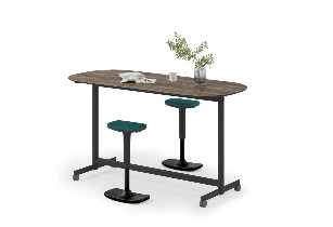 Table haute abattante sur roulettes Evolution Premium